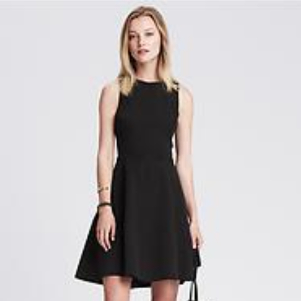 Black Fit-and-Flare Dress